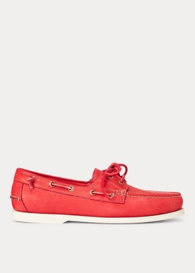 Men's Polo Ralph Lauren Merton Leather Boat Shoes | 495287XZJ